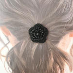 ビーズ刺繍ヘアゴム＊