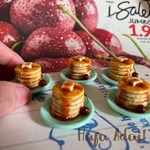 【受注制作】アメリカンチェリーとメープルシロップの5段パンケーキ