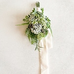 hanairo/artificial:ライスフラワーのスワッグ:リボン付き