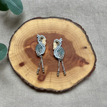《animaux・ビーズ刺繍》ハシビロコウピアス/イヤリング《受注生産》