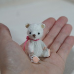 5.5cm ビスコースの白クマちゃん