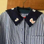 つけ襟　ミナペルホネン  hana hane  ハナハネ　リバーシブル