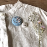 刺繍ブローチ　2個セット
