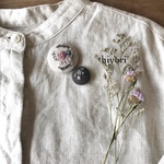 刺繍ブローチ　2個セット
