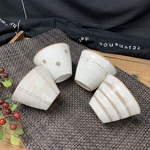 粉引彫りカップ4個セット