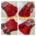 完成品犬服L☆赤いワンピース／タンクトップ
