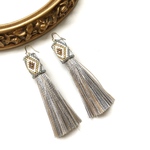 再販10♡tassel  × earrings(smokey color）