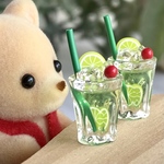 47 ＊爽やかライムソーダ＊　２個セット　ミニチュア　ドリンク