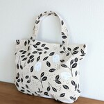 トートバック✤北欧レモンとリーフ柄