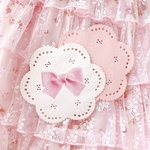 グログランリボンとピンクのレースペーパーメモ♡20枚🎀