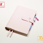 RCW◆本革 手帳カバー(A5,ほぼ日カズン)ピンクホワイト T615