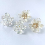 クリアなお花のピアス/イヤリング　2色展開