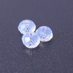 (約190個入)ガラスビーズ ボタンカット(約2mm×3mm)【ホワイトオパール】　商品番号9602003022136