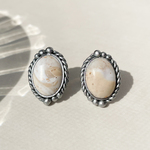 シルバー風 ピアス ポリマークレイ スタッドピアス