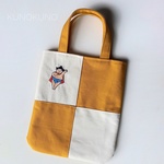 お相撲さん刺繍のミニバッグ