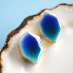 〈九谷焼〉結晶-Peacock- / ピアス・イヤリング