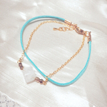 アンクレット♡水色スウェード