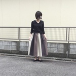［受注制作］リネンのカラフルスカート