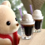 72 ＊コーヒーフロート　２個セット＊　ミニチュア　ドリンク