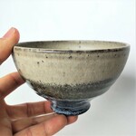青いモダンなお茶碗（大きめ）