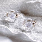flower ring -blue lace agate-