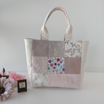 (5/21 New)Flower nine patchwork・大人可愛いちょこっとBOXバッグ