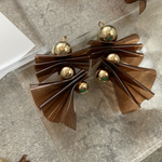 再販【ꫛꫀꪝ】PVC charm 【brown×gold】