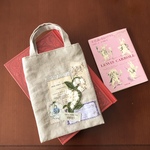 すずらん刺繍レースの小さなコラージュバッグ
