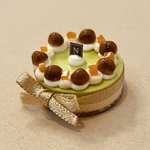 抹茶とほうじ茶のホールケーキ【ミニチュア】