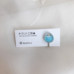 小鳥のイヤリング（セキセイインコ：白・青）
