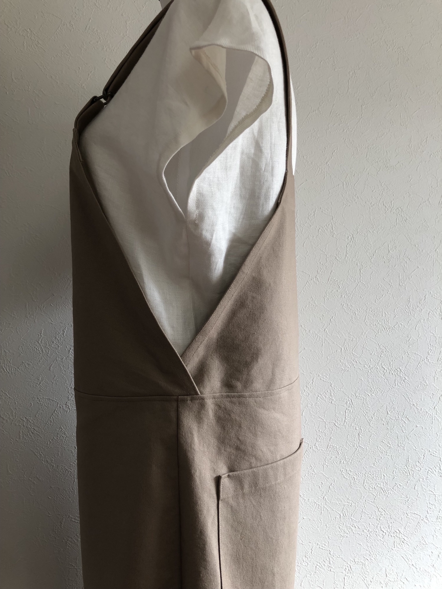 コットン100%シンプルサロペット