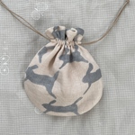 ミナペルホネン　runrunrun 巾着袋　小物入れ　ウサギ　ハンドメイド