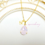 再販drop SWAROVSKI flowerネックレスro