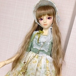 SD13少女サイズ　木漏れ日ドレス　ソフトイエロー