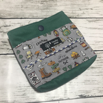 フタなし移動ポケット✰キャンプ柄⛺️グリーン