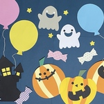 ハロウィン壁面