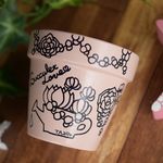 リメイク鉢【多肉イラスト・Succulentlove】 (送料込み)