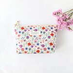 2ポケット付ポーチ　＊通帳・母子手帳・化粧ポーチに　/blooming・WH
