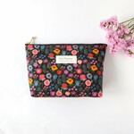 2ポケット付ポーチ　＊通帳・母子手帳・化粧ポーチに　/blooming・BK