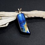 スペクトロライトのペンダント　ｋ14GF ＊天然石アクセサリー　一点物　ペンダントトップ＊ｙ