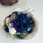 ☣父の日に花束を添えて。　ネイビー　ブルー　花束　ブーケー　開店祝い 　結婚祝い　プリザーブドフラワー 　送別祝い　退職祝い　　退職祝い　父の日　母の日　父の日　父の日　父の日　父の日　父の日　