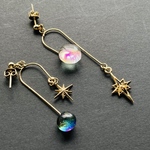 現品のみ　天体観測　宵の明星　明けの明星　　ピアス　イヤリング　夜の魔術部