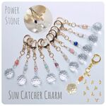 12【サンキャッチャーストラップ(天然石入り)】受注生産