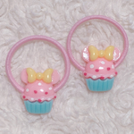 2個1セット❤︎ マウス ネズミ カップケーキ ヘアゴム ヘアアクセサリー
