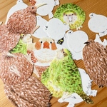 ずんぐり鳥たちのフレークシールセット