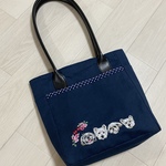 yuzupippi様オーダー品☆犬の手刺繍のバッグ