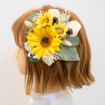 【１点もの 白・ピンク・赤の卒業式袴のドライフラワー風髪飾りK】ボブやショートヘアー・ベリーショートのヘアクリップ＆水引き 成人式振袖や和装前撮り・結婚式の白無垢にも✳︎