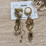 《2way》ヴィンテージボタンピアス・イヤリング