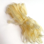 ２０M！再再再販！大人気　オーガンジーリボン　黄色系　Mix　幅約7㎜～10㎜　ｆ