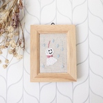 再販🌟刺繍ミニフレーム＊てるてるぼうず